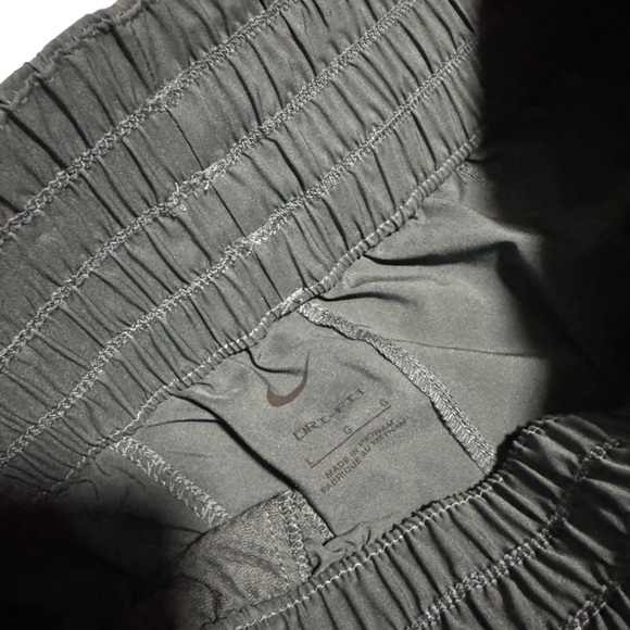 Nike Women's Wide Leg Sweatpants Ultra High Waisted DriFit Green Pant Size Large - Picture 6 of 6